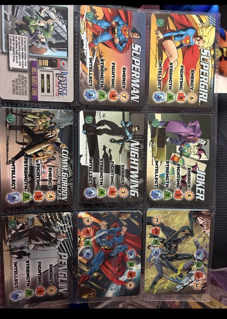 Dc overpower card game card lot