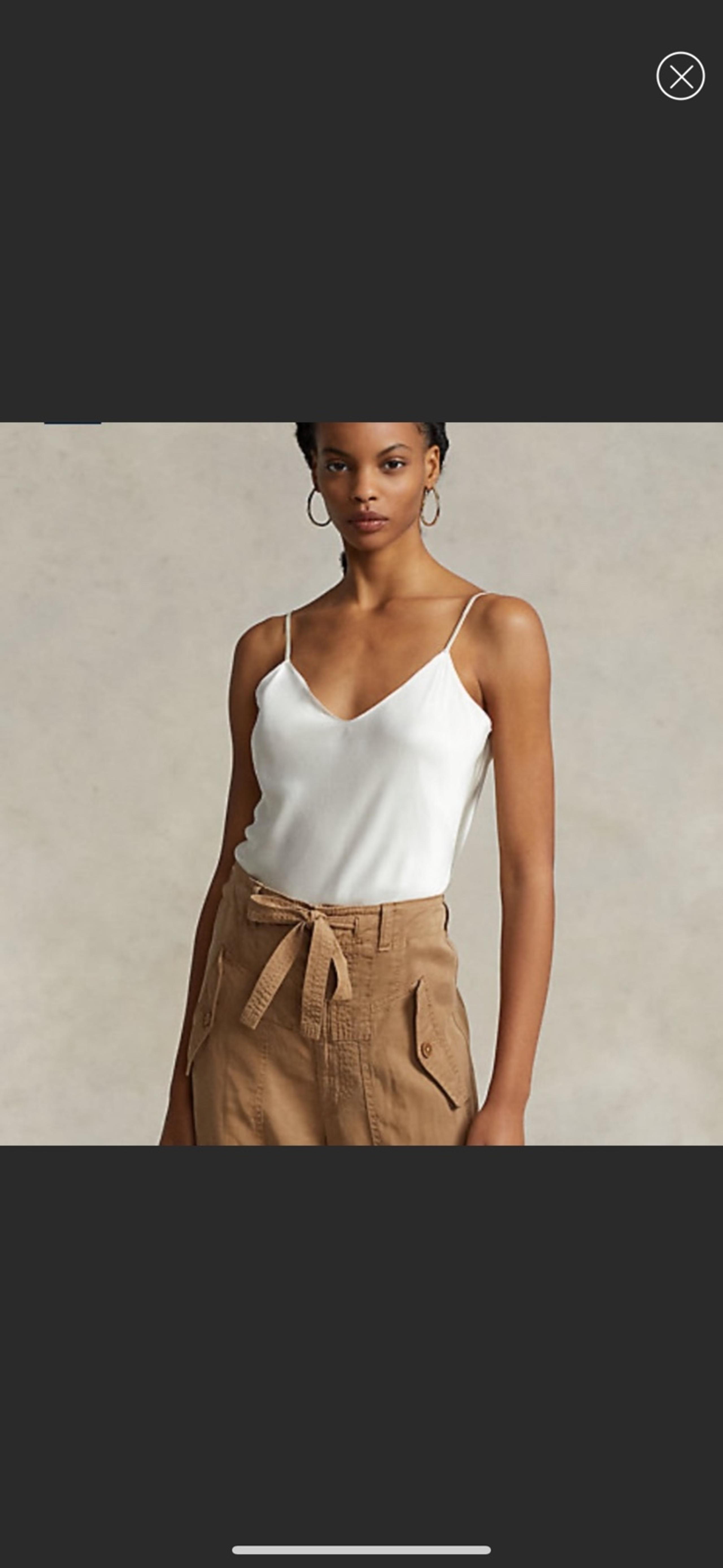 Ralph Lauren Black Label Women's Silk Tank Top