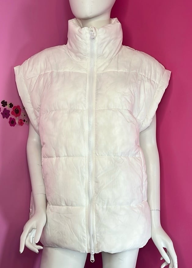 Free People In A Bubble Puffer Vest white small