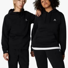 Converse Go-To Embroidered Star Chevron Standard-Fit Fleece Hoodie