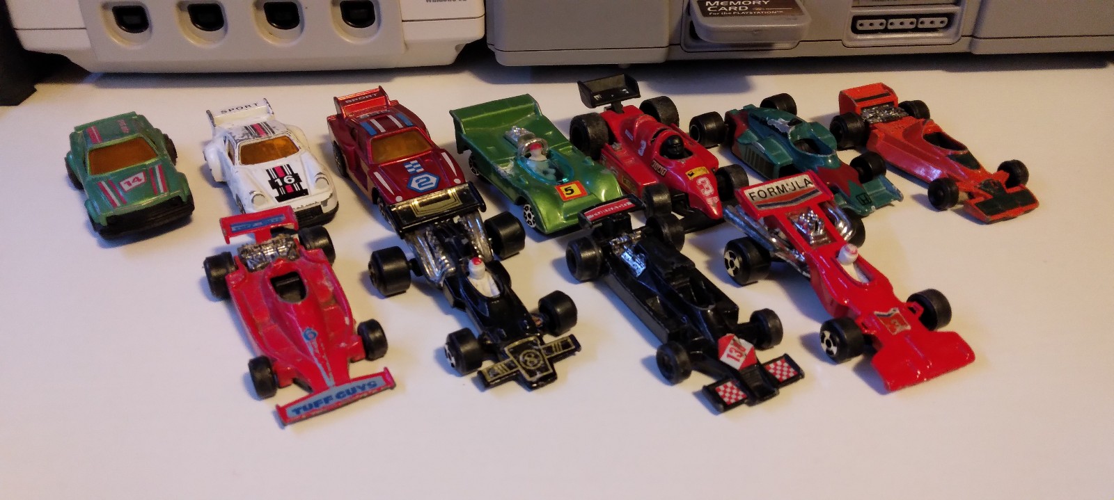Vintage Car TinToys Honda F1 Racers Die Cast Vehicle Rare Hong Kong Pull Backs