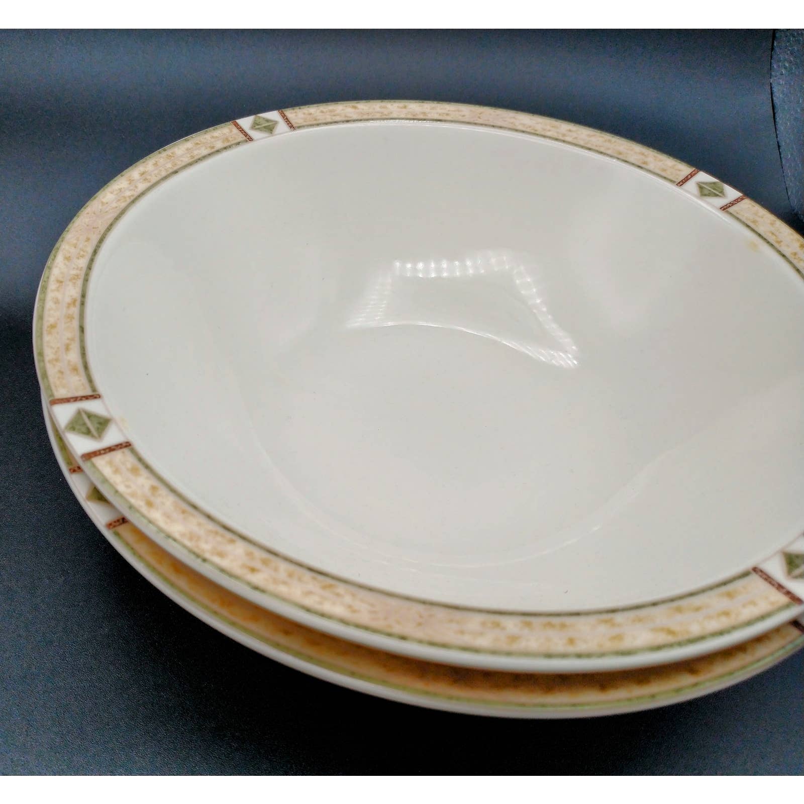 Vintage Large Serving Bowls Set Epoch Made in Indonesia