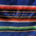 Vintage Mexican multicolored Blanket with fringe 53 × 80 Beautiful W/ Runner