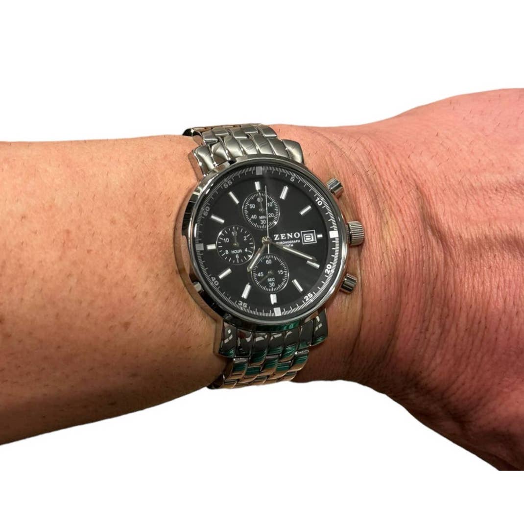 ZENO-WATCH BASEL Z-7873 Swiss Made Men's Pilot Chronograph Wristwatch
