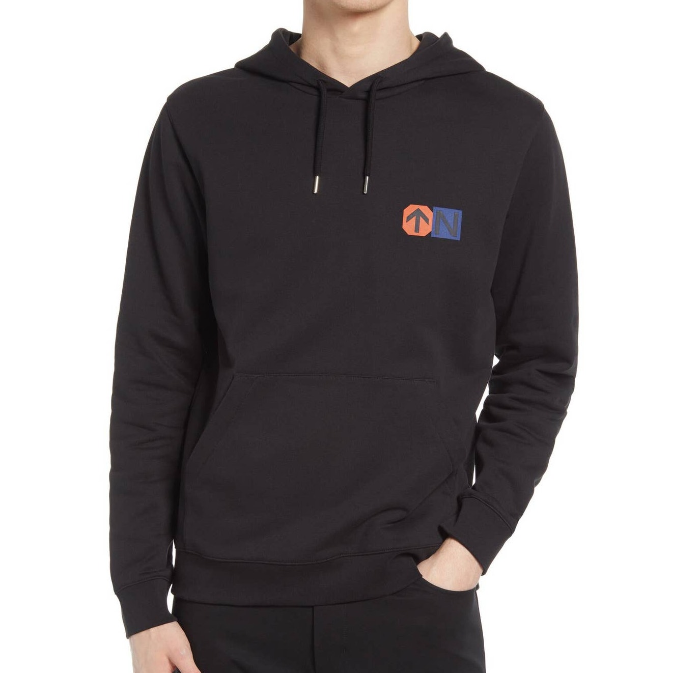 Norse Projects x Matt Luckhurst Vagn Graphic Black Hoodie Men's Size Small NWT