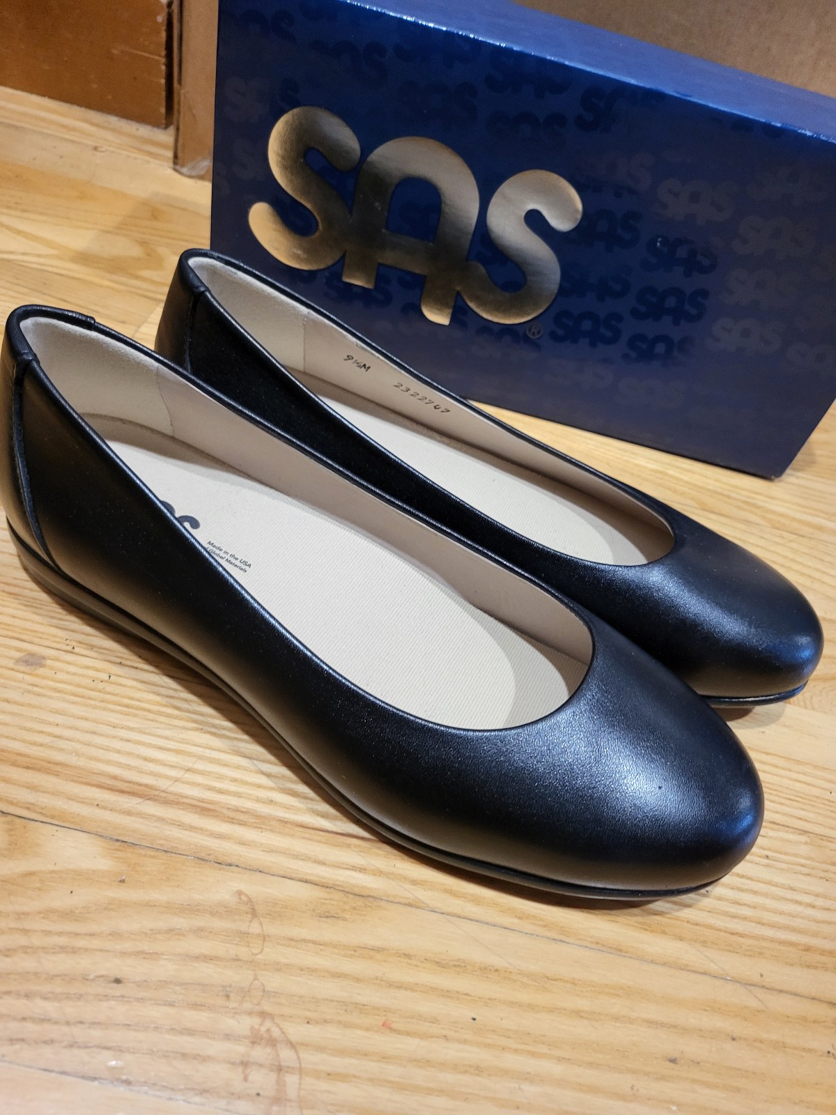 SAS Women's, Scenic Ballet Flat Black 9.5 M