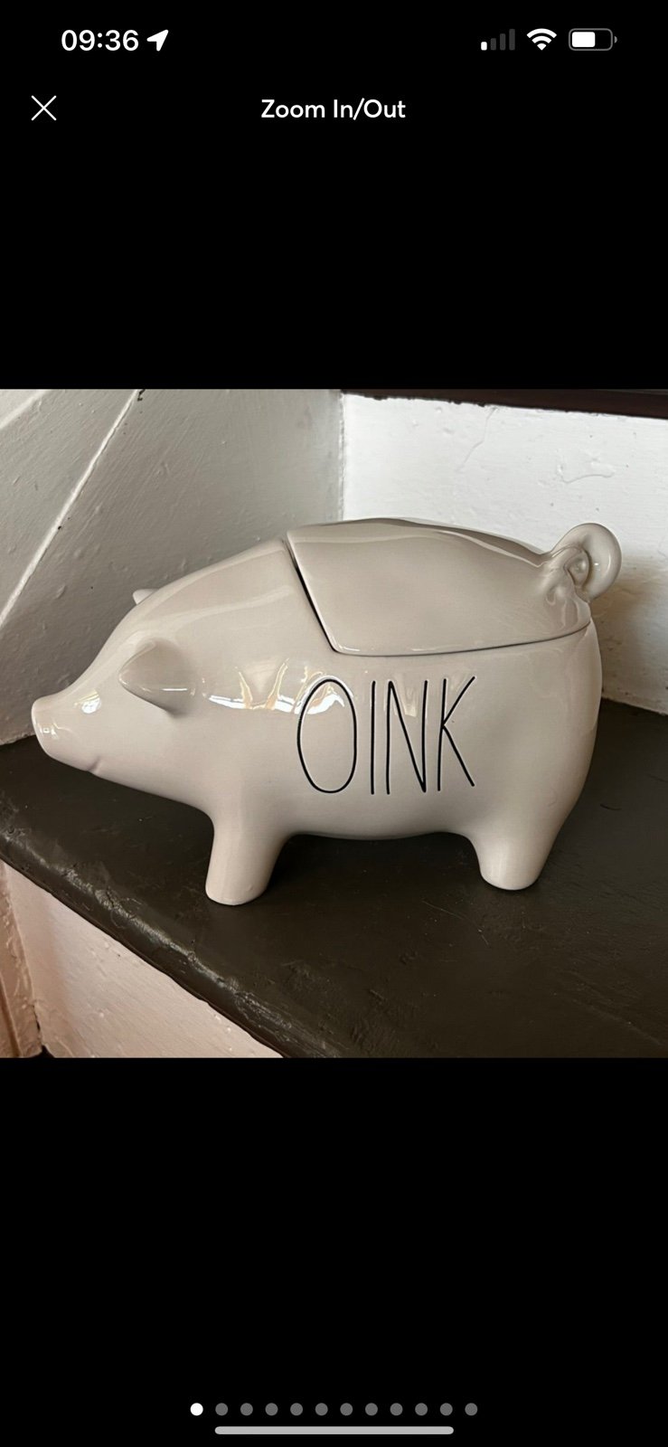 Rae Dunn OINK Pig Canister