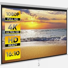 100'' Projector Screen 16:10 4K HD Projector Movies Screen for Home Theater