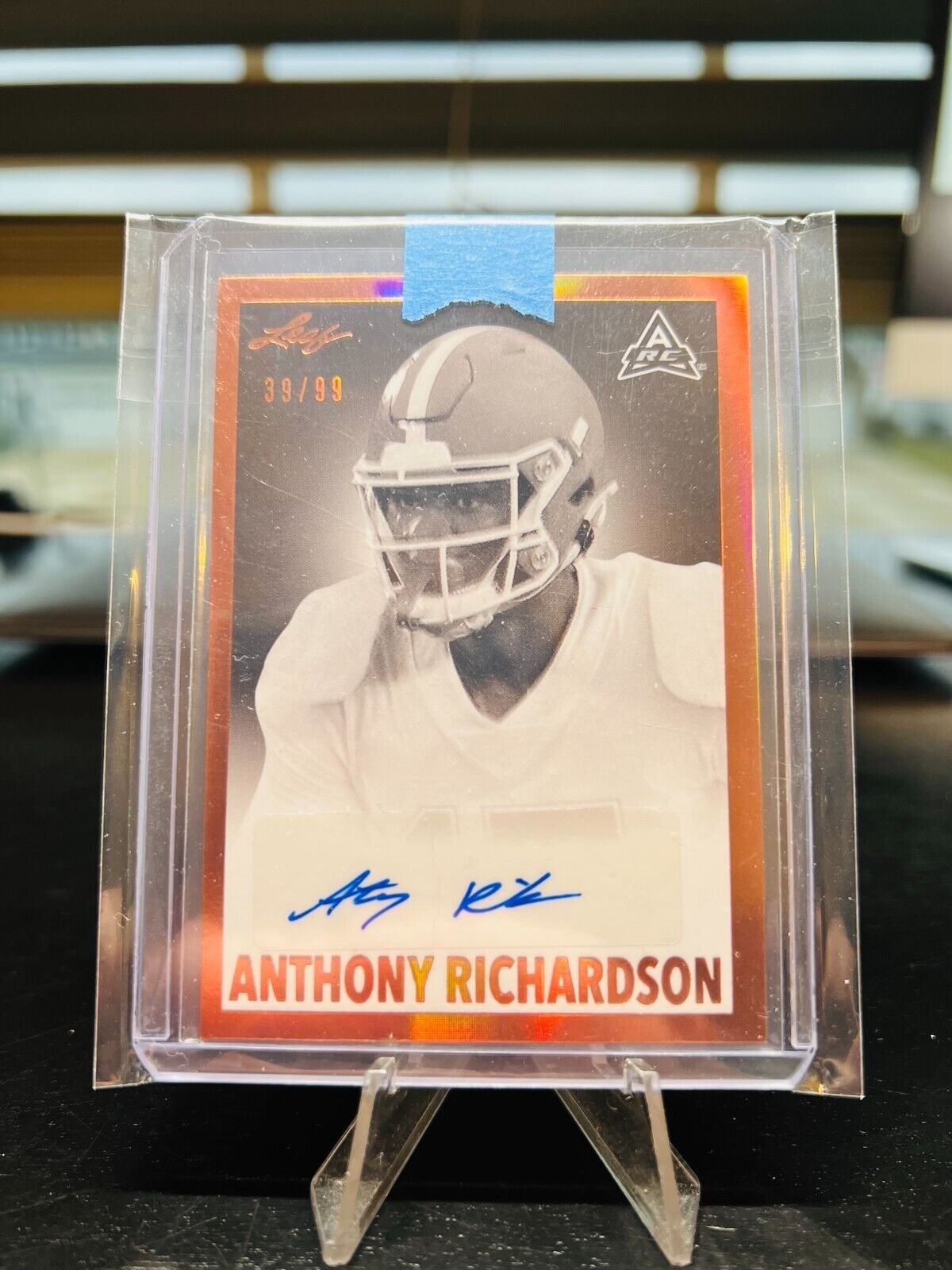 ANTHONY RICHARDSON 2021 LEAF 1960 AUTO BRONZE RC ROOKIE /99 GATORS COLTS