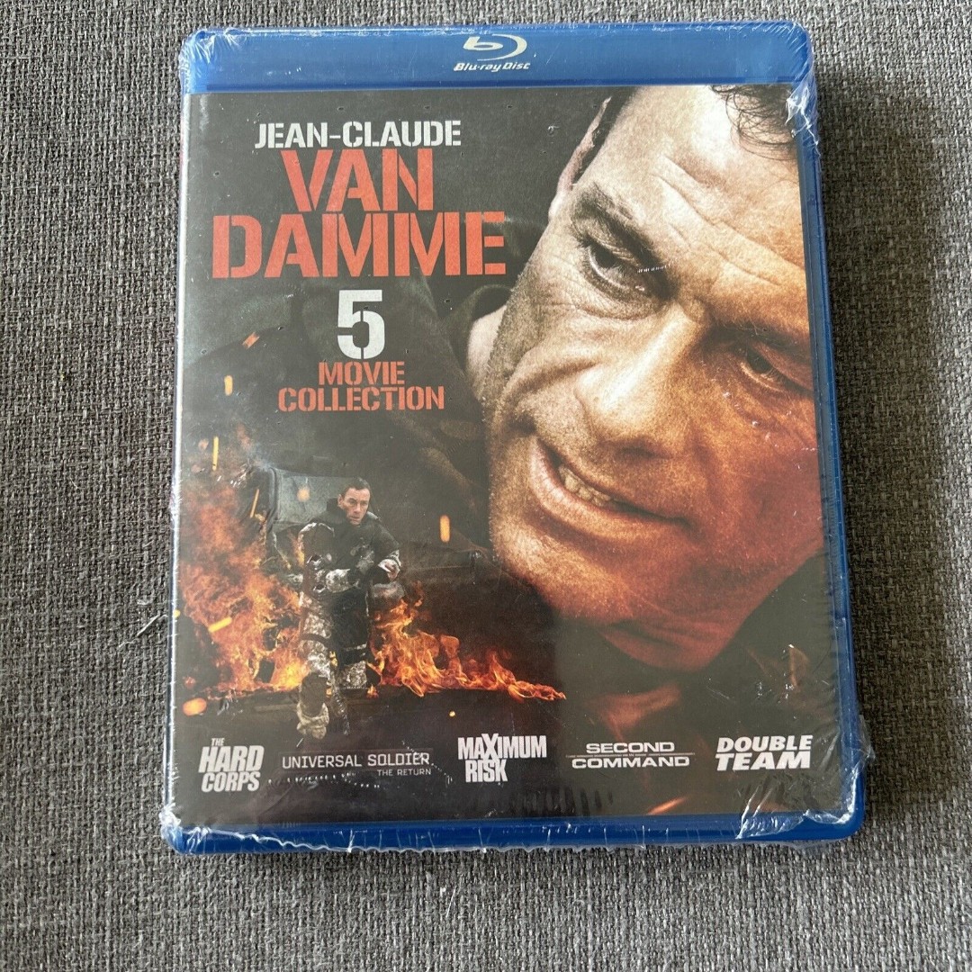 Jean-Claude Van Damme 5 Movie Pack Blu-ray New sealed maximum risk double team Jean-Claude Van Damme 5 Movie Pack Blu-ray New sealed maximum risk double team