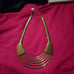 Vintage gold statement cocktail chain neckace