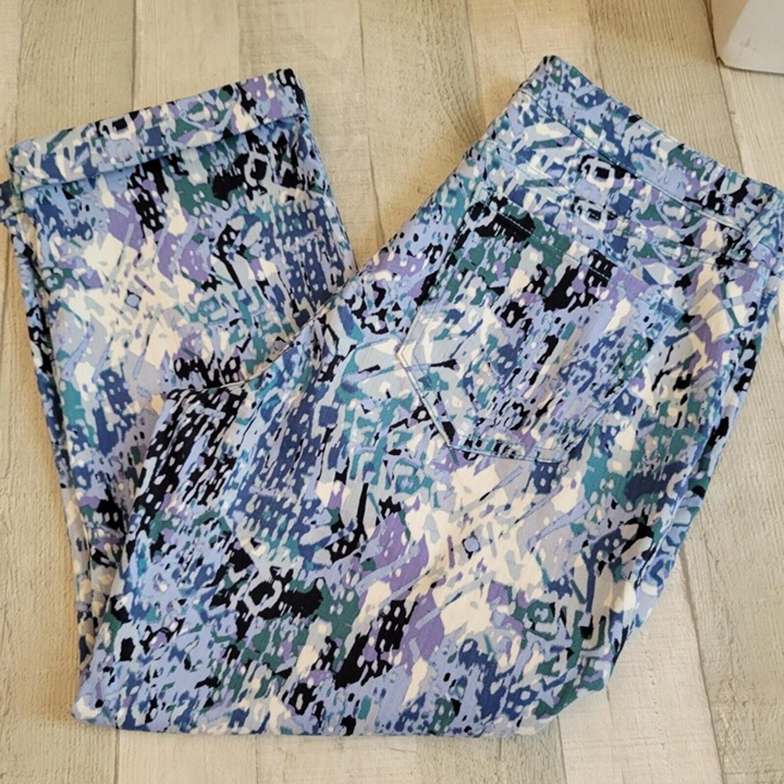 Nine West Jeans Womens Size 6 Chrystie Capri Stretch Blue