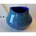 Handmade Shoal Pottery? Vase 5.75 Blue Very Unique