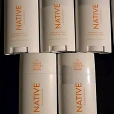NATIVE PUMPKIN SPICE LATTE DEODORANT! LIMITED EDITION! 5 PACK ( 5 STICKS TOTAL)