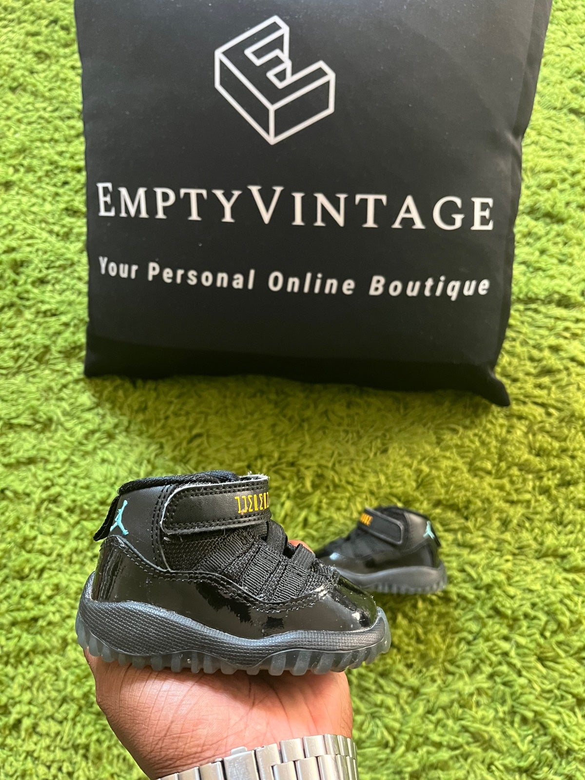 Rare 2013 Air Jordan Retro 11 Gamma Blue Hard Bottom sz 3c (Read Description)