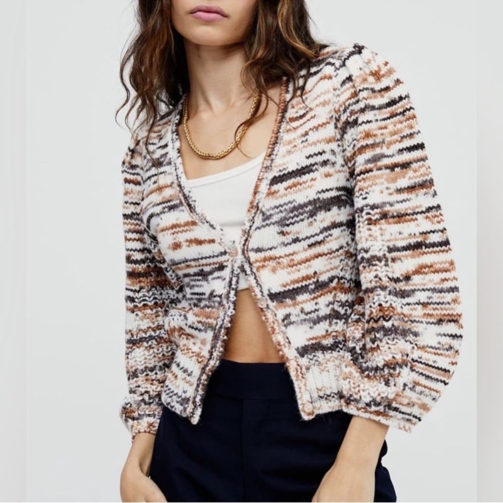 NWT For Love & Lemons Geri Cardigan Multi sz Medium