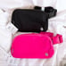 Lululemon Everywhere Belt Bag 1L Sonic Pink & Black Bundle