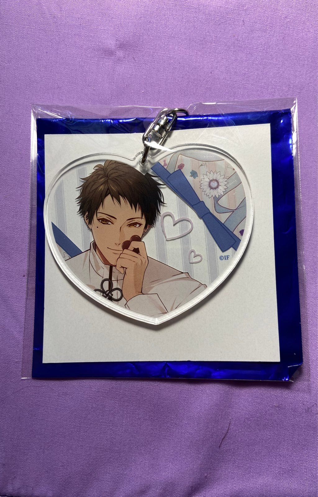 Otomate White Day 2021 Exclusive Olympia Soiree Kuroba Acrylic Heart Keychain