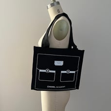 Chanel Academy GWP Tote Bag Canvas Bag Novelty Black New