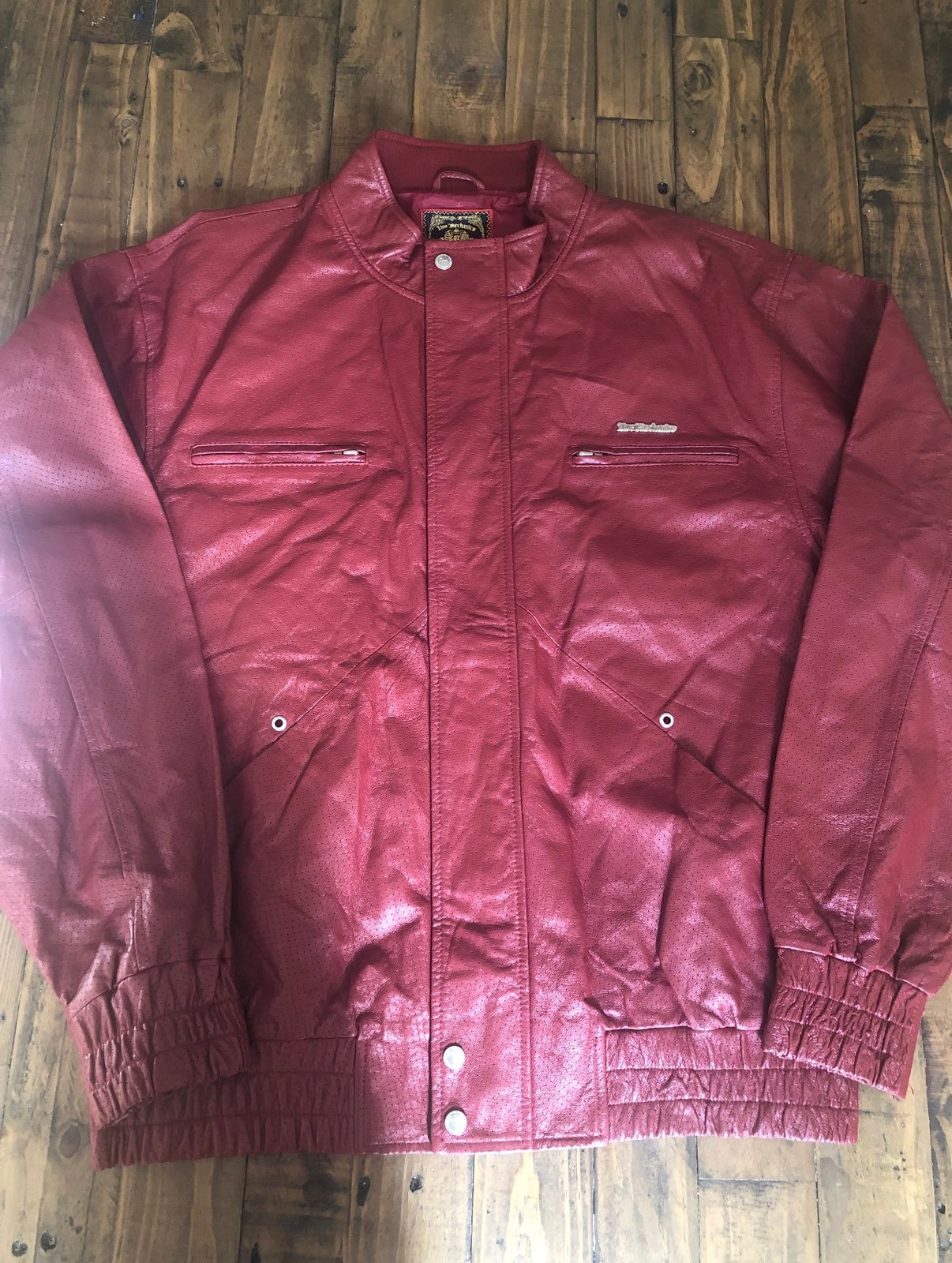 Live mechanics store leather jacket