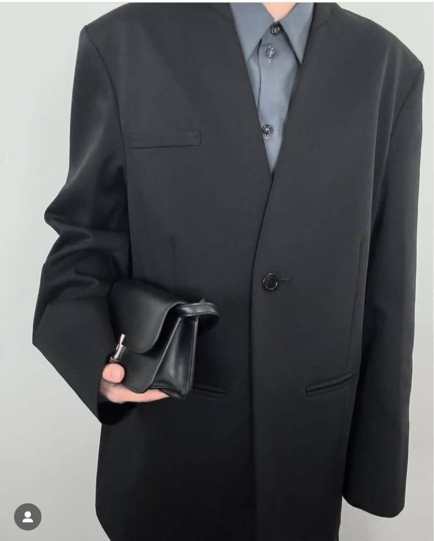 セブンイレブン 冬ギフト カタログ Black, 4 Vol. Jacket Collarless Digne Brand Unused. and New ジャケット・アウター