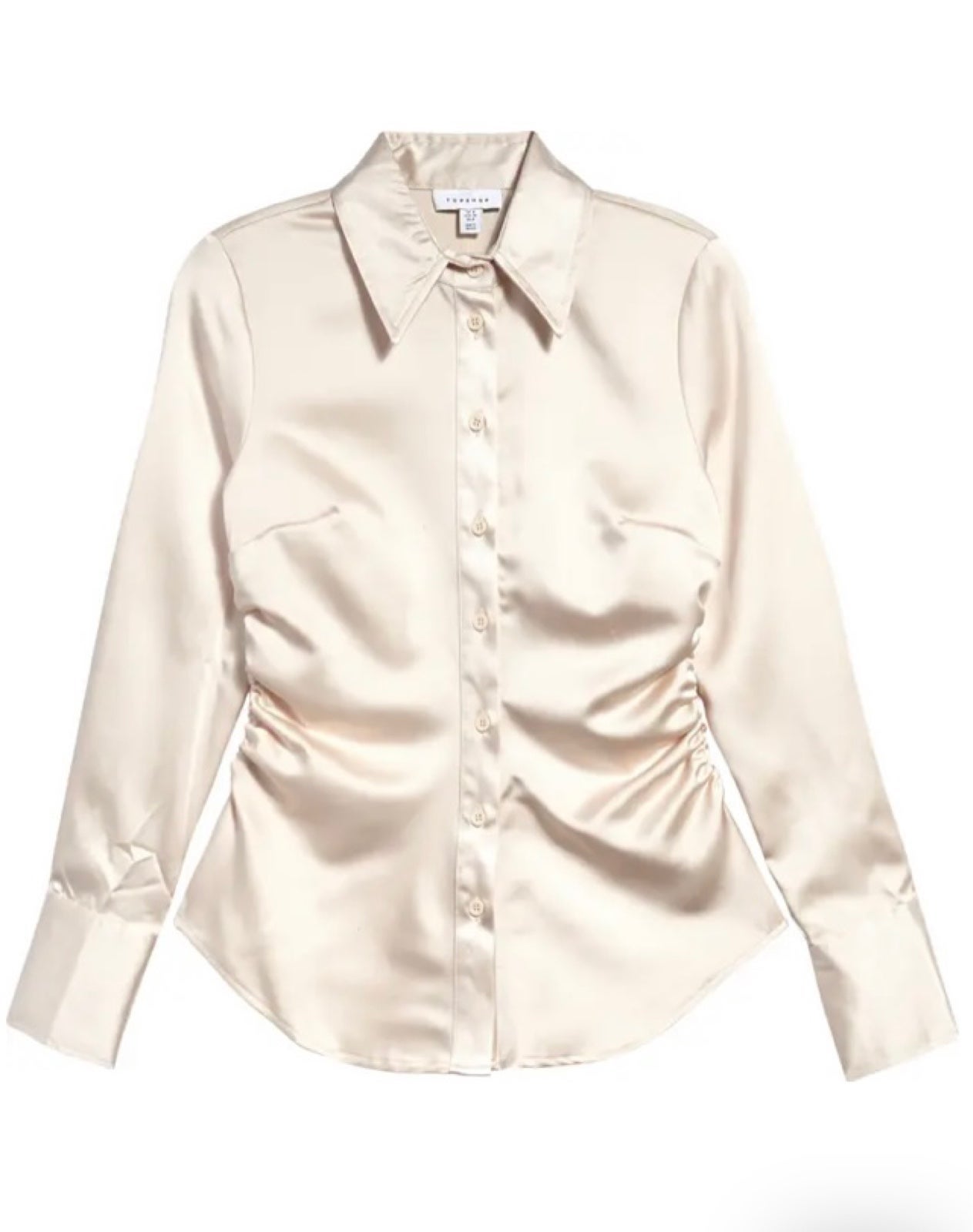 new and never worn stunning Satin Button-Up Shirt