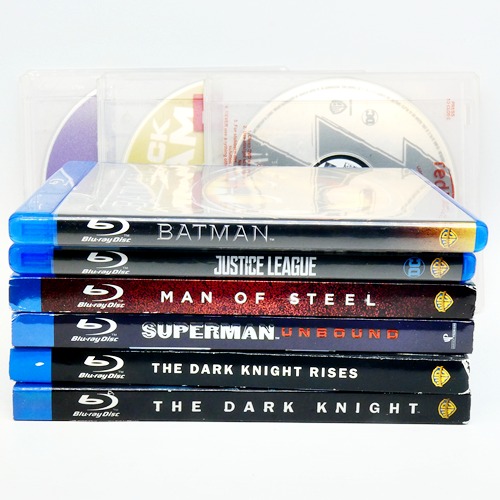 DC Comics Blu Ray Movie Lot Batman Superman Justice League Shazam Black Adam