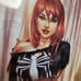 Totally Rad MJ Mary Jane cosplay Ebas Black Top Signed By Ebas