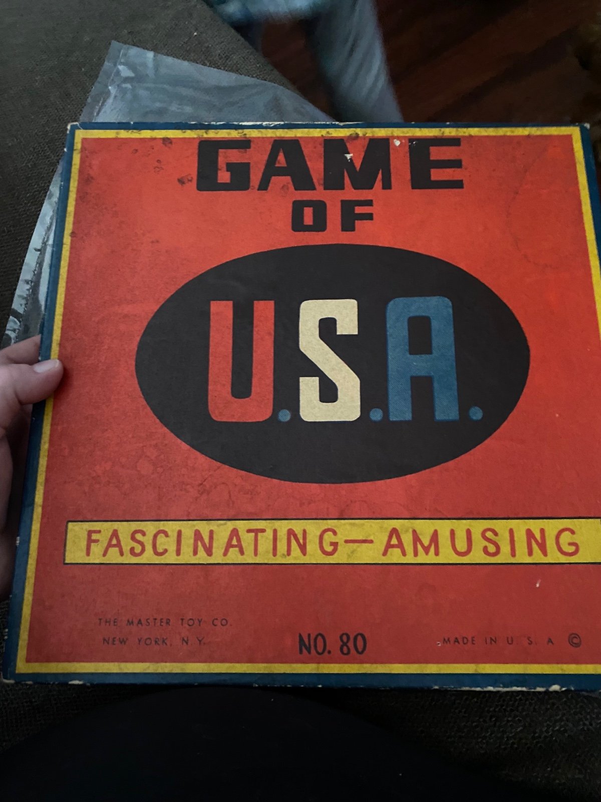 VINTAGE GAME OF U.S.A FASCINATING AMUSING NO 80
