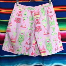 Lilly Pulitzer Bikini Swimsuit Print Shorts High Rise