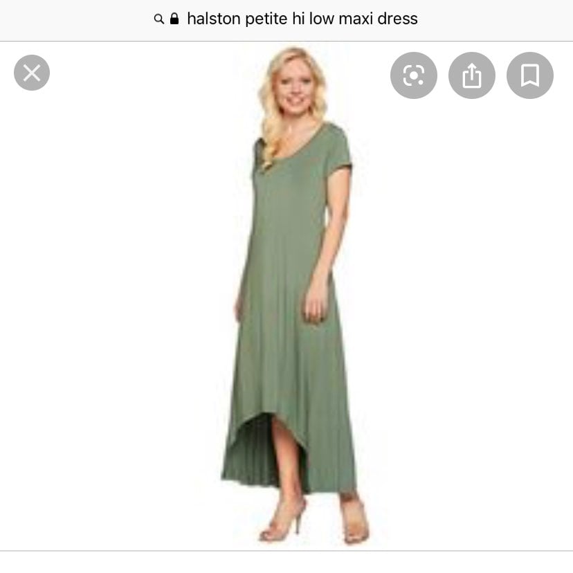 H By Halston Hi Low Maxi Dress
