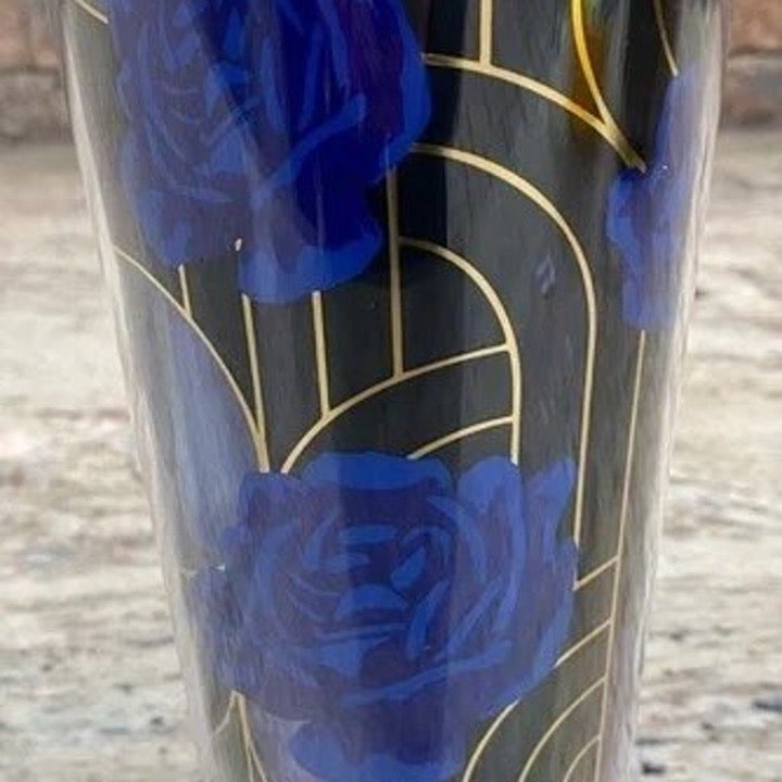 Starbucks Tumbler Blue Rose Floral Venti