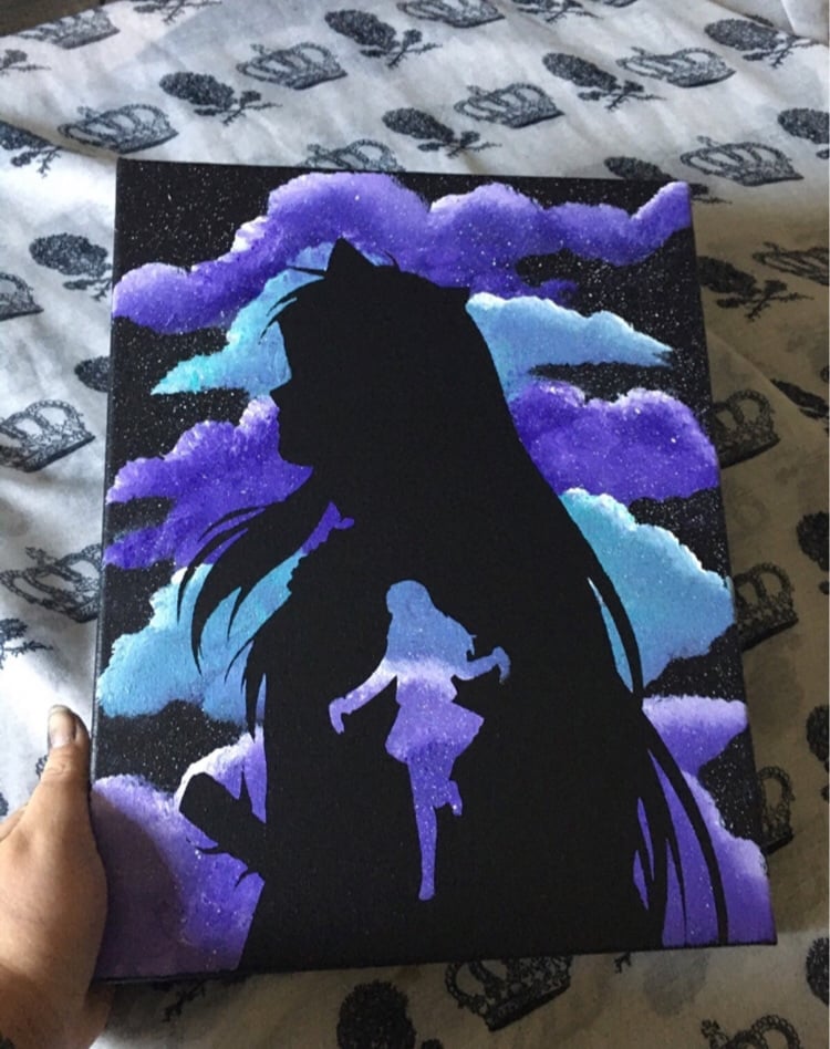 Inuyasha, anime, fandom, manga, acrylic canvas painting