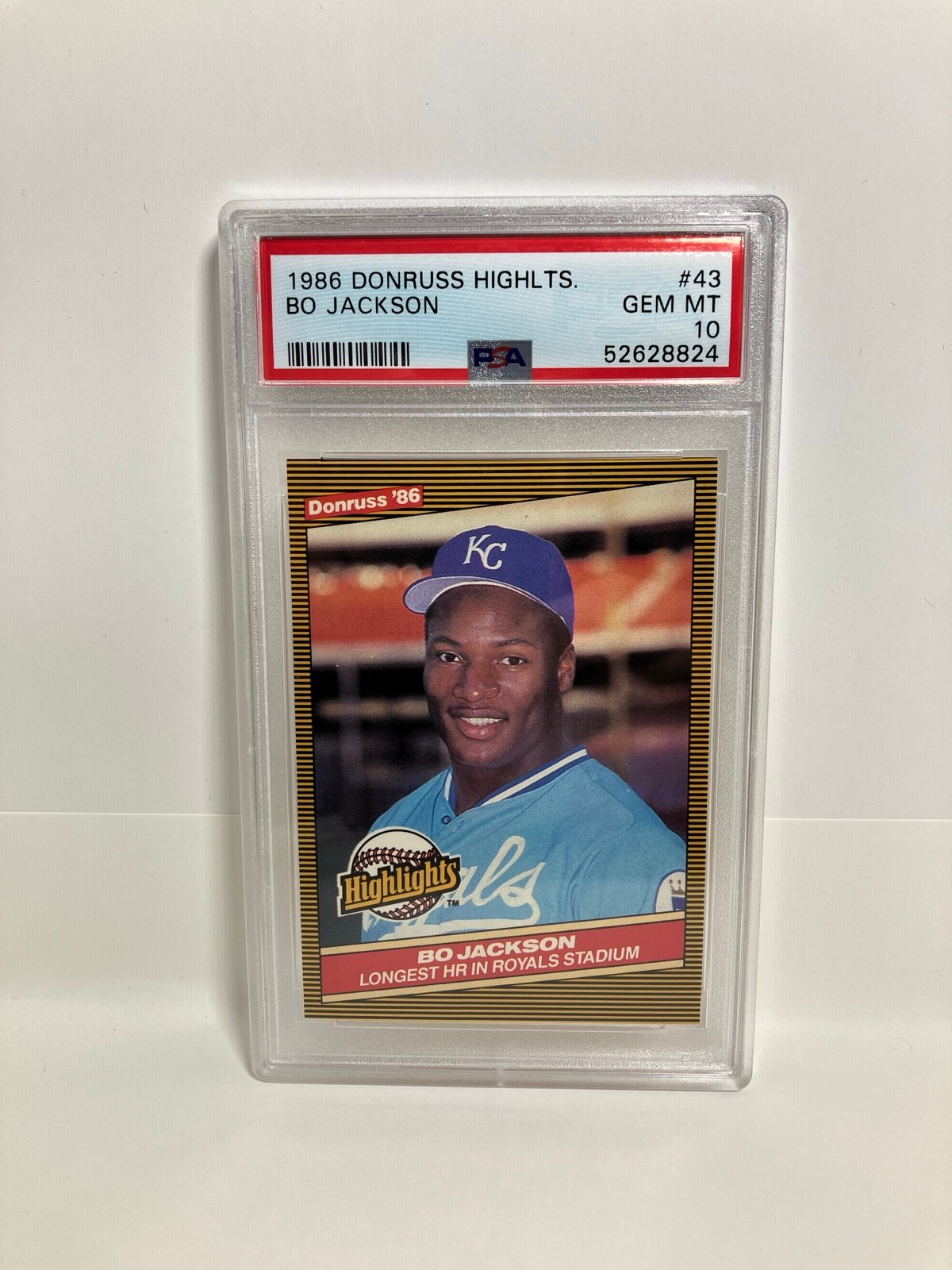 1986 Donruss Highlights Bo Jackson ROOKIE RC #43 PSA 10 GEM MINT Fresh From PSA