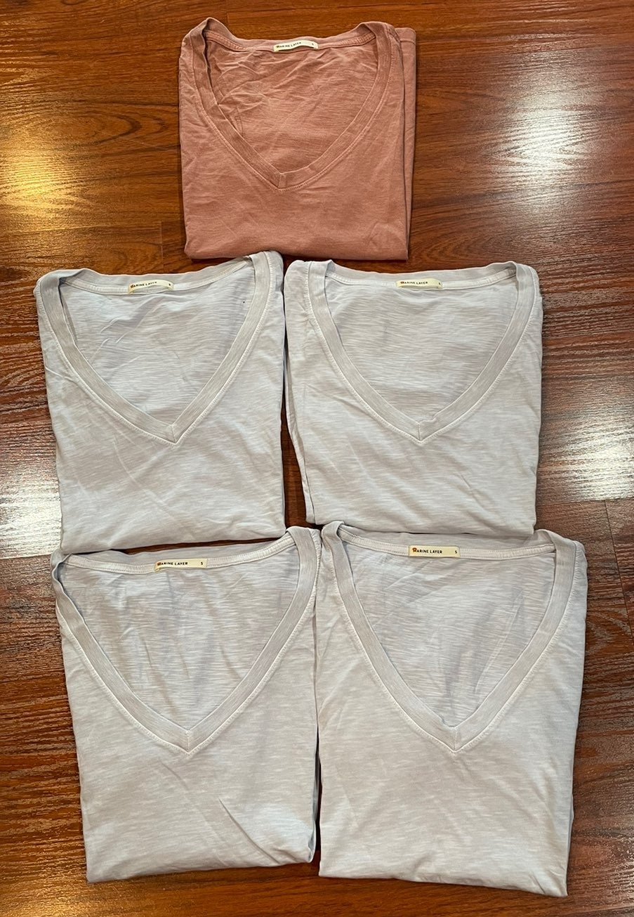 MARINE LAYER LOT OF 5 SHIRTS SIZE SMALL