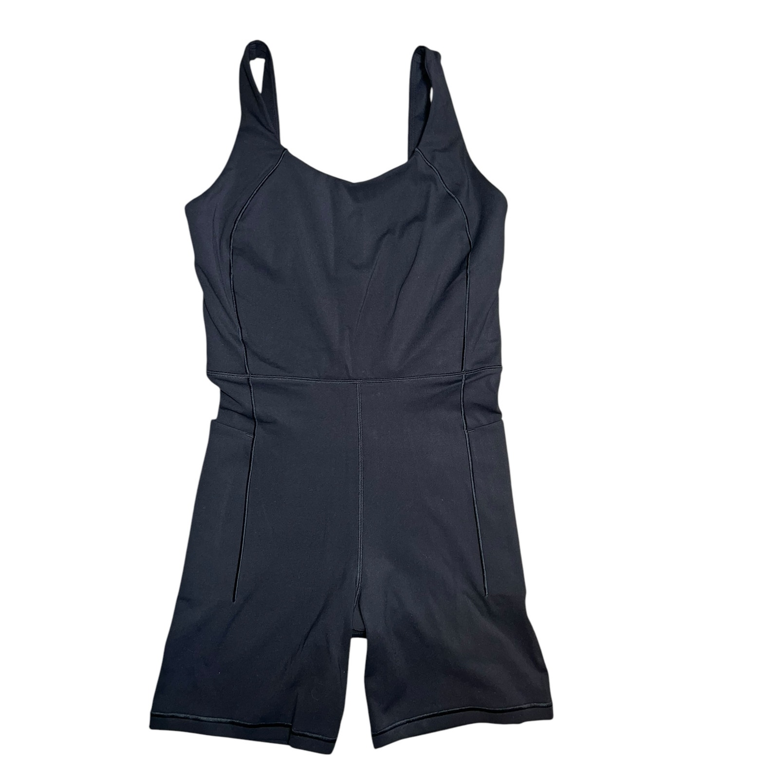 Calia Inspire Short Bodysuit one piece Pure Black Women size small Exercise Gym