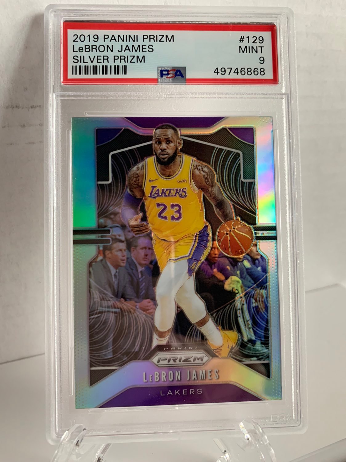 2019 Prizm Silver Lebron James PSA 9