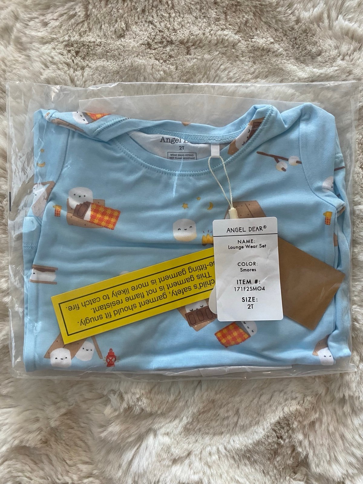2T Angel Dear Lounge Wear Set in Smores (S’mores)