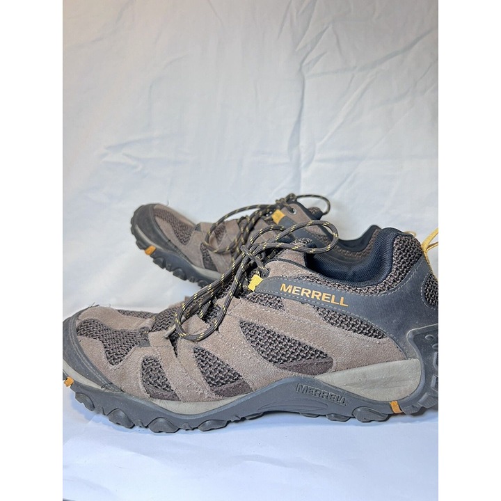 Merrell Alverstone Brown Leather Trail Hiking Shoes men’s size 11.5 (J48531)