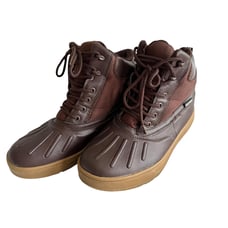 NAUTICA Dark Brown New Bedford Mens Ankle Duck Boots, 9