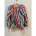 Lilly Pulitzer Elsa 100% Silk Multi Colored Long Sleeve Blouse Size Small