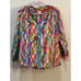 Lilly Pulitzer Elsa 100% Silk Multi Colored Long Sleeve Blouse Size Small