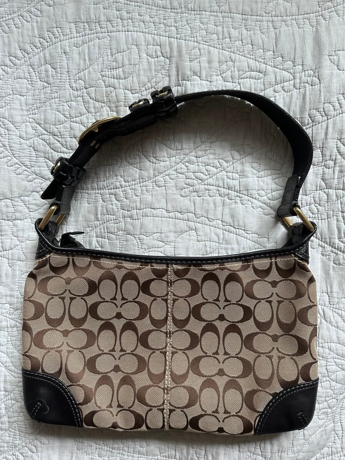 Coach Jacquard Hobo Shoulder Bag 11431