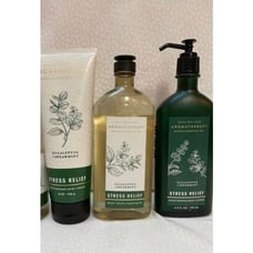 Bath and Body Works STRESS RELIEF EUCALYPTUS + SPEARMINT 3 Pc set