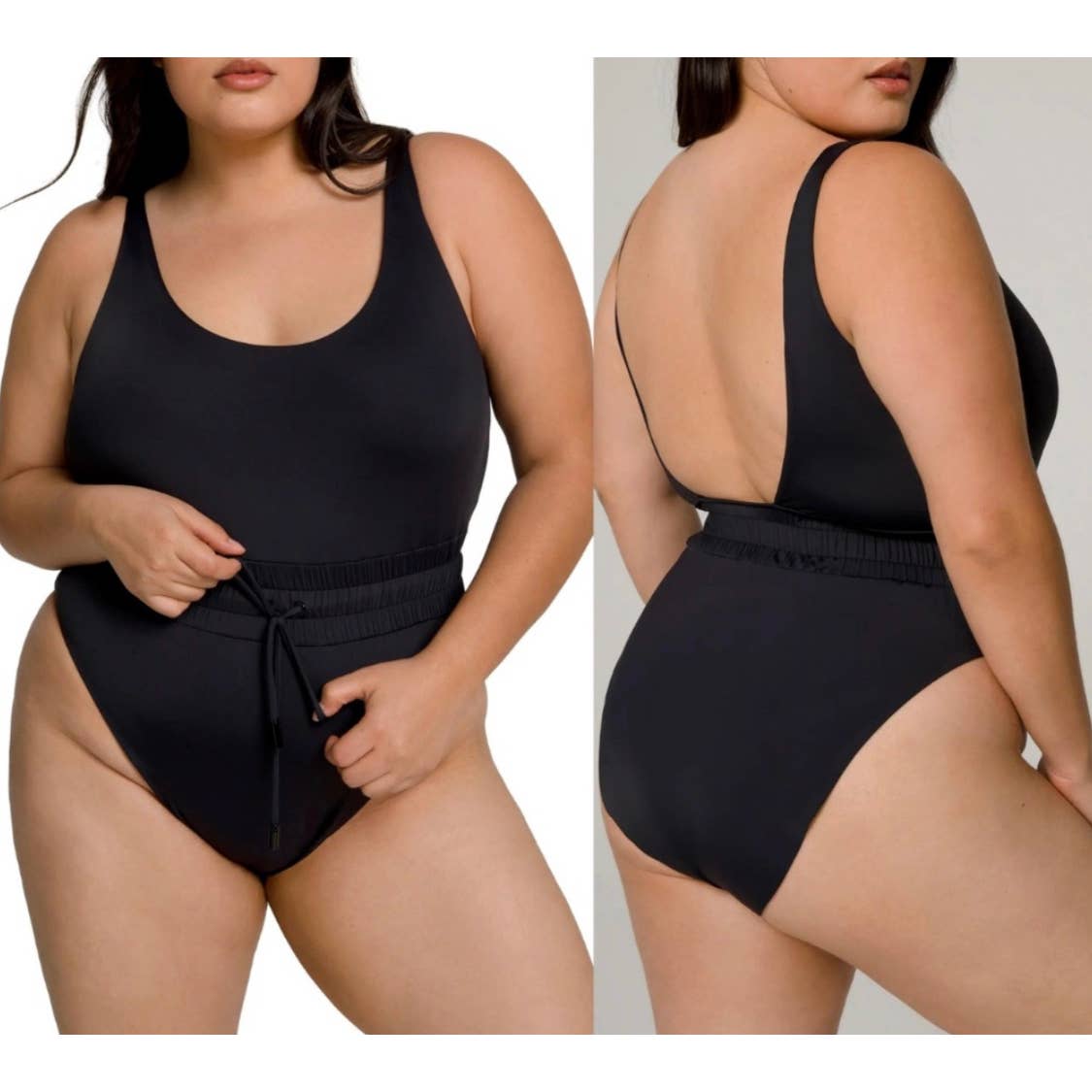 GOOD AMERICAN Waist Framer One-Piece Swimsuit Plus Size 4/5 XL NWOT