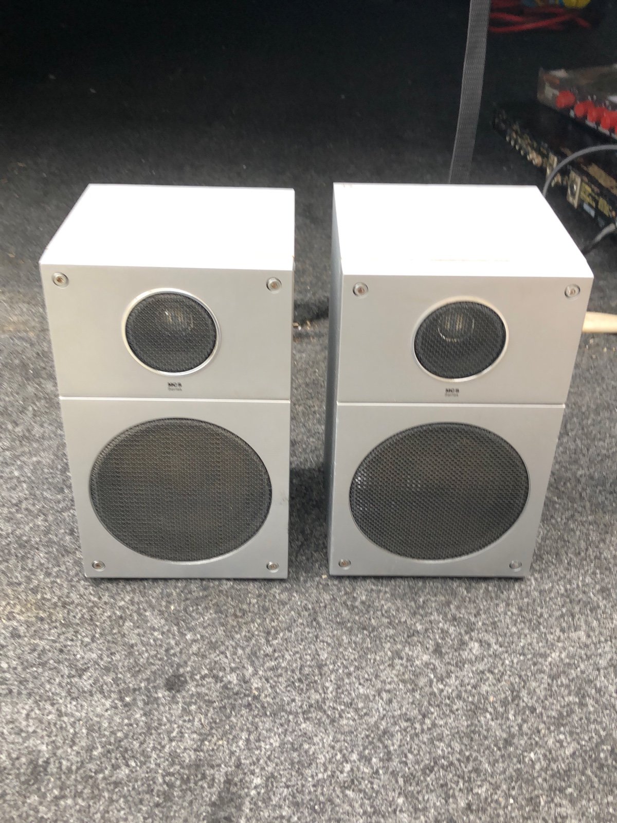 Vintage MCS 683-8230 Bookshelf Stereo Speakers Nice Sound Japan JC Penny NEC