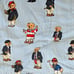 Twin Size Vintage POLO Ralph Lauren Bear All Over Print Comforter Blanket
