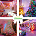 33ft 100 LED Battery Christmas Lights Indoor Outdoor for Easter Home Tree Party