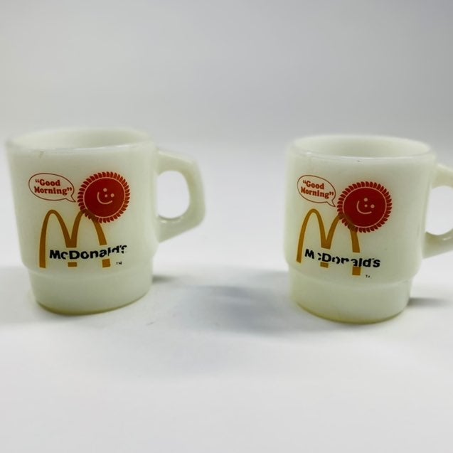Vintage McDonald’s milk glass cups- 2