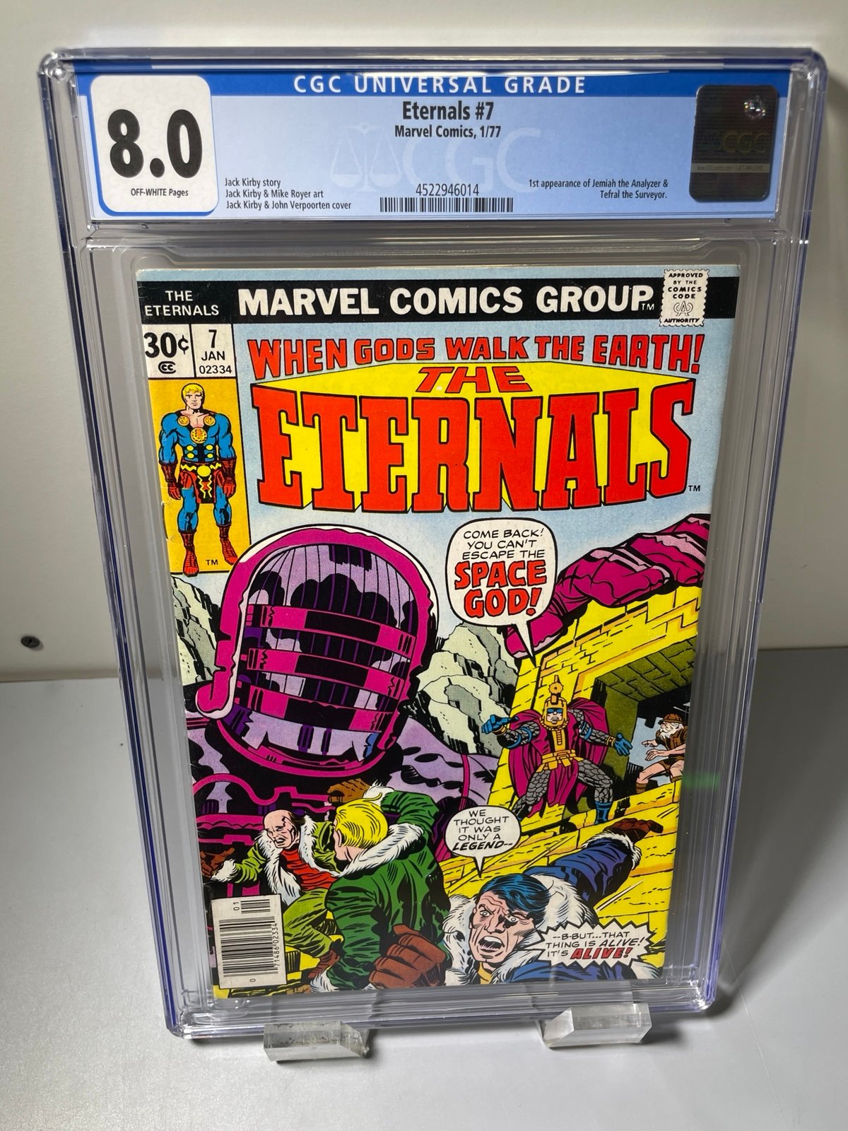 ETERNALS #13 CGC 7.0 F/VF WHITE PAGES 1St Gilgamesh the